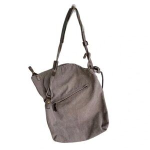 Coofit Messenger Bag, Canvas, Unisex, Gray